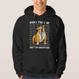 Veste À Capuche Propriétaire Français Bulldog Chien Walker Langue 