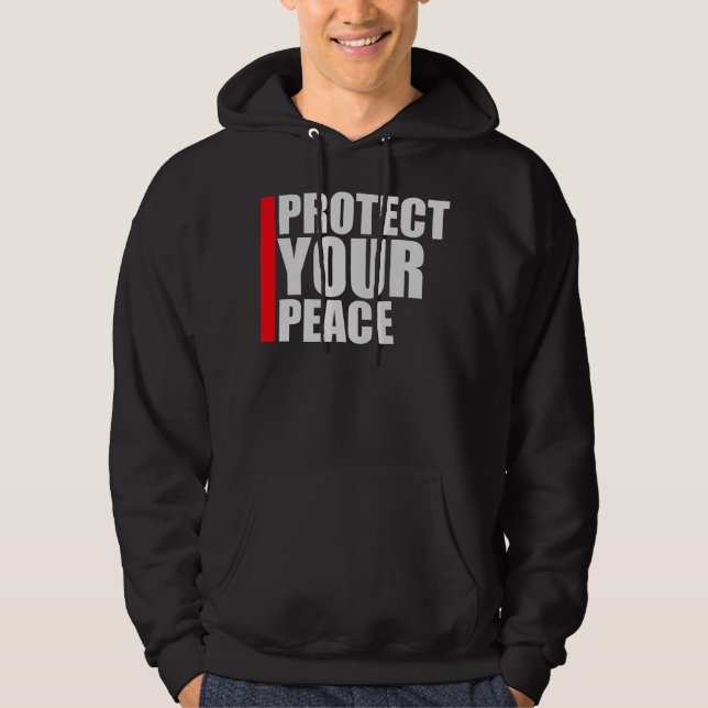 Veste À Capuche Protect Your Peace Mental Health Wellness Mindful (Devant)
