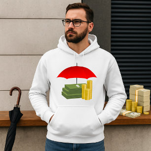 Veste À Capuche Protection de la sécurité financière avec paraplui
