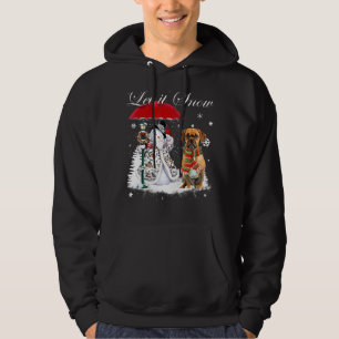 Veste À Capuche Puggle Père Noël Chien Noël Snowman Xmas Pajama