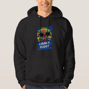 Veste À Capuche Puggy joufflu Humour Pug Chien de Hollande Jeu de