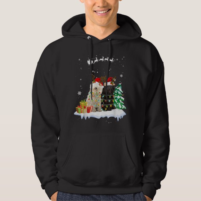 Veste À Capuche Puli Reindeer Xmas Lumière Ornements de Noël Noël  (Devant)