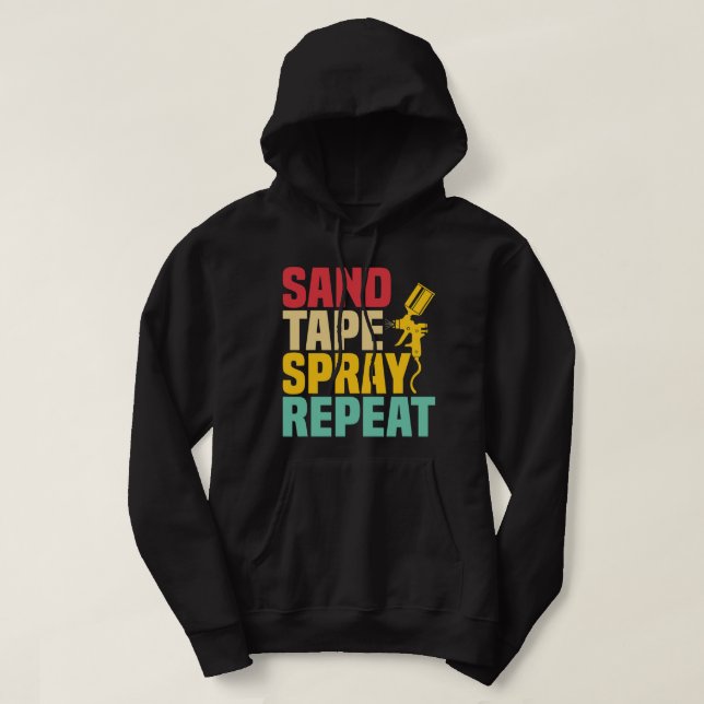 Veste À Capuche Pulvérisateur de bande de sable Répétition Auto Bo (Design devant)