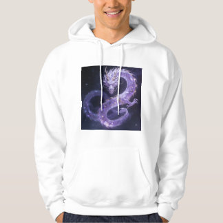Veste À Capuche Purple Galaxy Dragon | Mystical Cosmic Dragon Fant