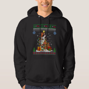 Veste À Capuche Pyjama de pull de Noël pour Bulldog