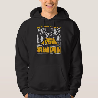 Veste À Capuche Quand je campe Camping Voyage Randonnée Campeur