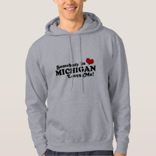 Veste À Capuche Quelqu'Un Au Michigan M'Aime