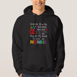 Veste À Capuche Quelqu'Un M'A Emballé Autour De Son Doigt Pour Moi