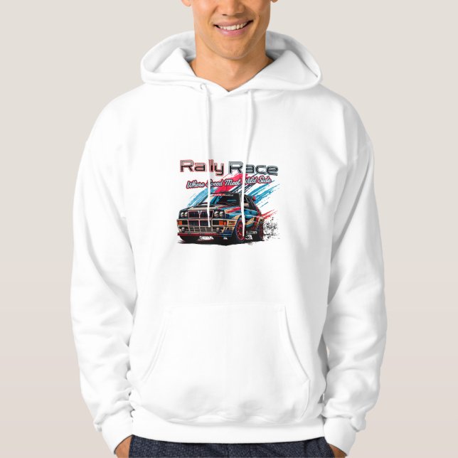 VESTE À CAPUCHE RACE RALLY - LORSQUE LA VITESSE RENCONTRE LE CÔTÉ  (Devant)