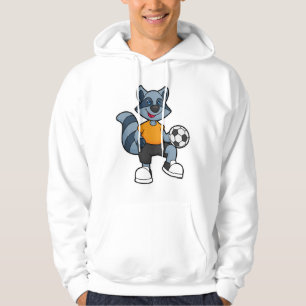 Veste À Capuche Racon comme joueur de football avec balle de footb