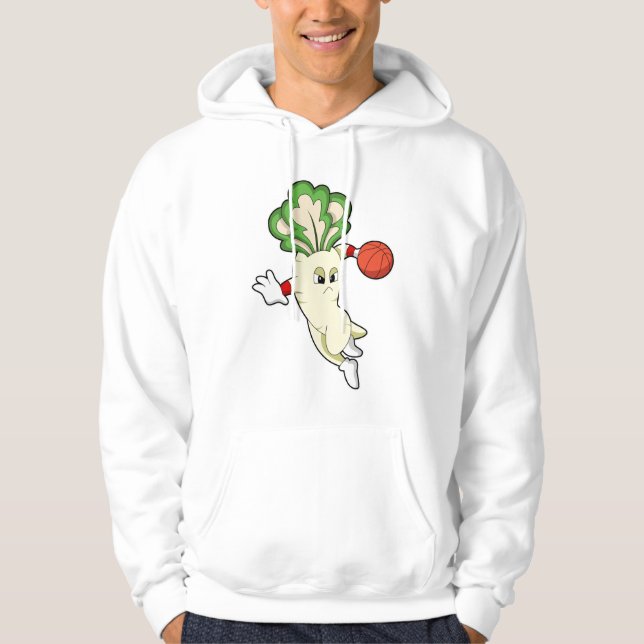 Veste À Capuche Radish aux sports de basketball (Devant)