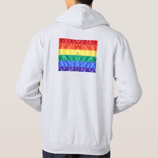 Veste À Capuche Rainbow Flag Gay pride LGBTQ L'amour LGBT (Dos)