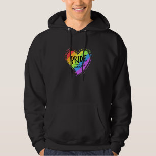 Veste À Capuche Rainbow Heart Lgbt Pride Colorful Gay Csd 2