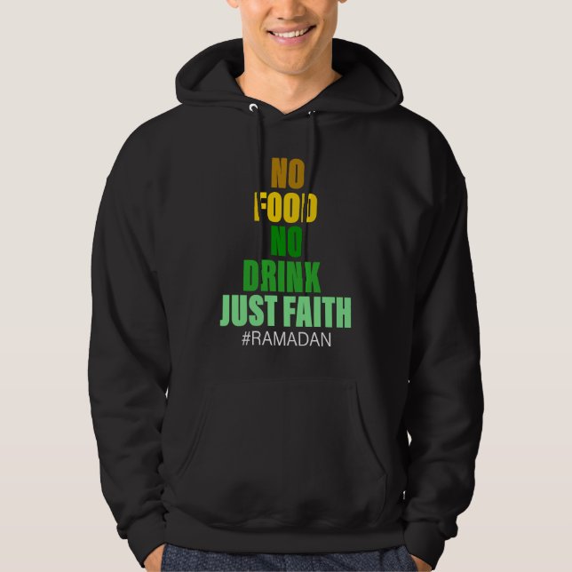 Veste À Capuche Ramadan Kareem 2023 Islamic Fasting Outfit for Men (Devant)