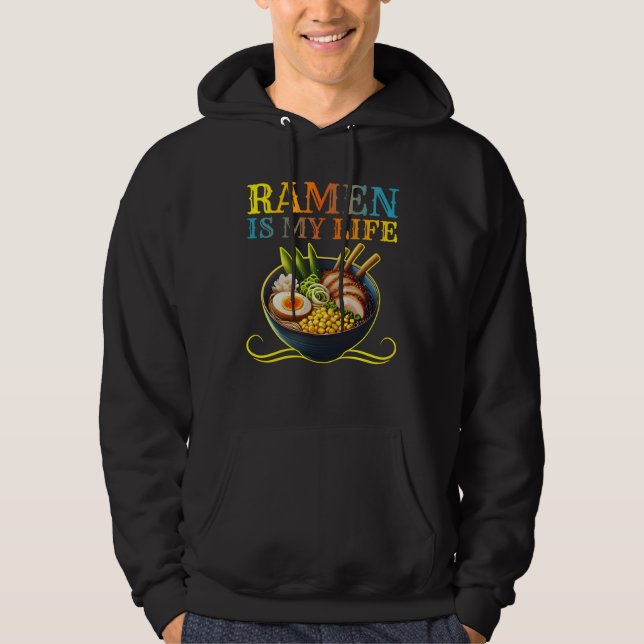 Veste À Capuche ramen est ma vie (Devant)