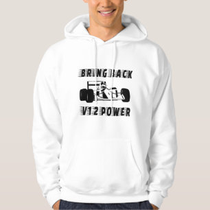 Veste À Capuche Ramenez la Silhouette de voiture de course V12