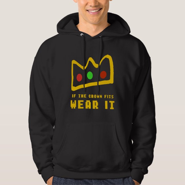 Veste À Capuche Ranboo's si la couronne le porte (Devant)
