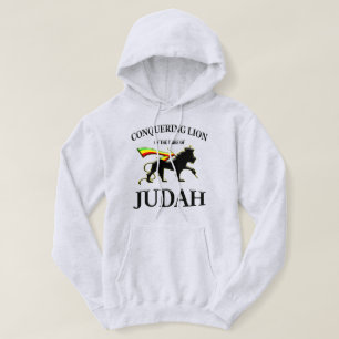 Veste À Capuche RASTA Lion de Juda Rouge Or Vert