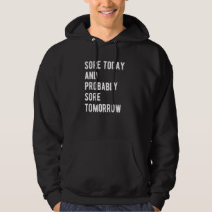 Veste À Capuche Ratée Aujourd'Hui Gym Bodybuilding Exercice Poids