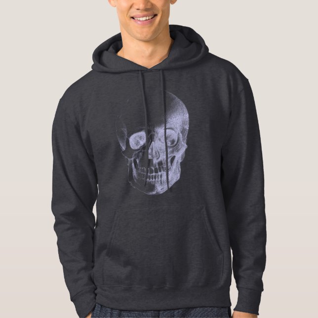 Veste À Capuche Rayon X du crâne (Devant)