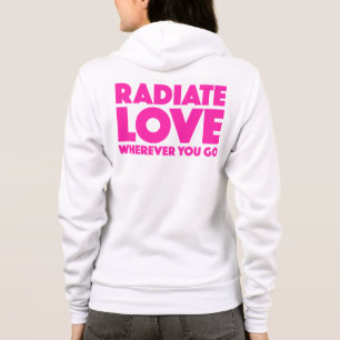 Veste À Capuche Rayonner l'amour partout où vous allez Citer Magen