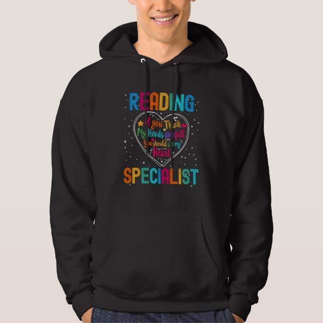 Veste À Capuche Reading Specialist Appreciation Week Back to Schoo (Devant)