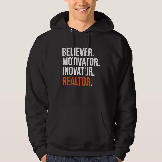 Veste À Capuche Realtor Inspiration and Motivational (Devant)