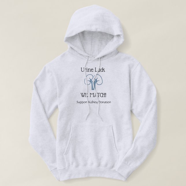 Veste À Capuche Récipiendaire de la transplantation de rein Donate (Design devant)