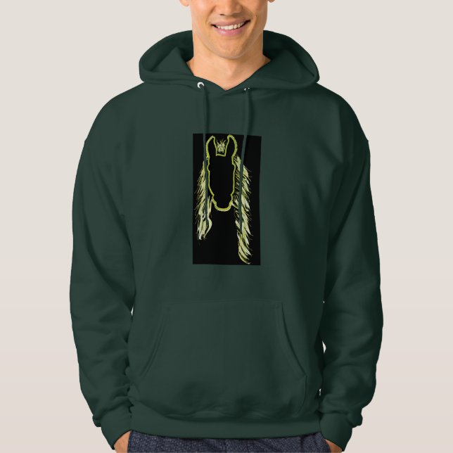 Veste À Capuche Réflexions ensoleillées d'un cheval (Devant)
