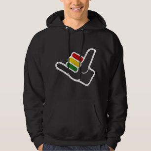 Veste À Capuche Reggae Music Surfer Rastafari Rasta Jamaïque Cadea