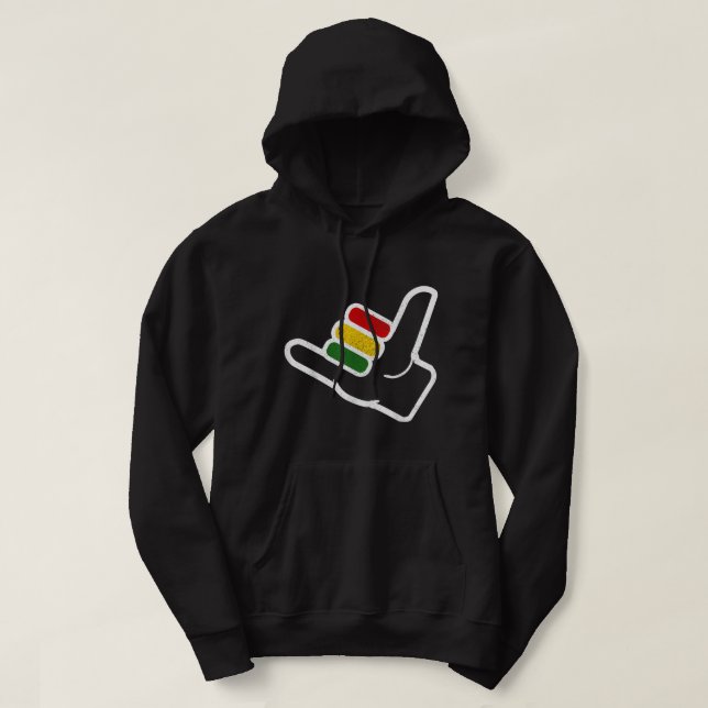 Veste À Capuche Reggae Music Surfer Rastafari Rasta Jamaïque Cadea (Design devant)