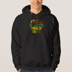 Veste À Capuche Reggae Time Tout Le Temps Reggae Rasta Music