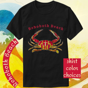 Veste À Capuche Rehoboth Beach Delaware Crabe de l'océan rouge et 