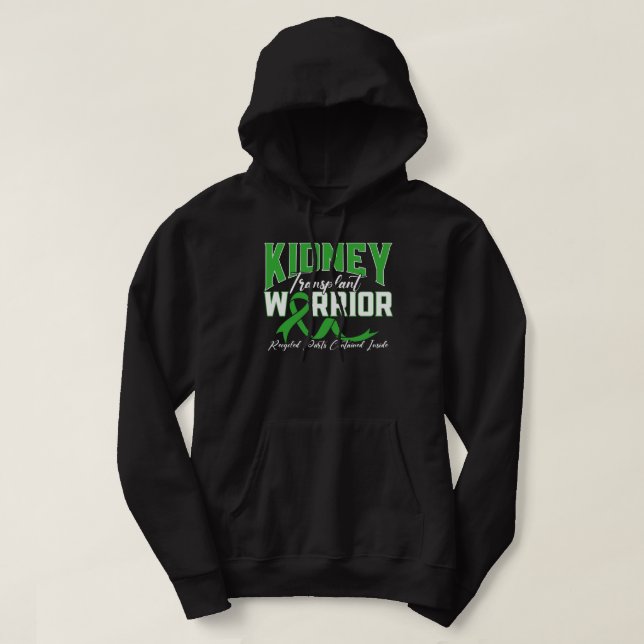 Veste À Capuche Rein Transplant Guerrier de la maladie rénale pat (Design devant)