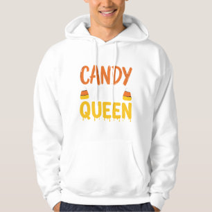 Veste À Capuche Reine Candy Corn Graphique Halloween_1