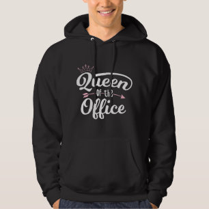 Veste À Capuche Reine du bureau - Secrétaire du bureau de l'enseig