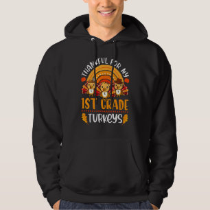 Veste À Capuche Remerciements pour ma 1ère année Turkeys mignonne
