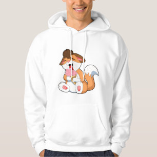 Veste À Capuche Renard avec crème glacée fraise