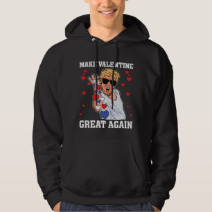 Veste À Capuche Rendre sa grandeur à Valentines Trump Coeurs de se