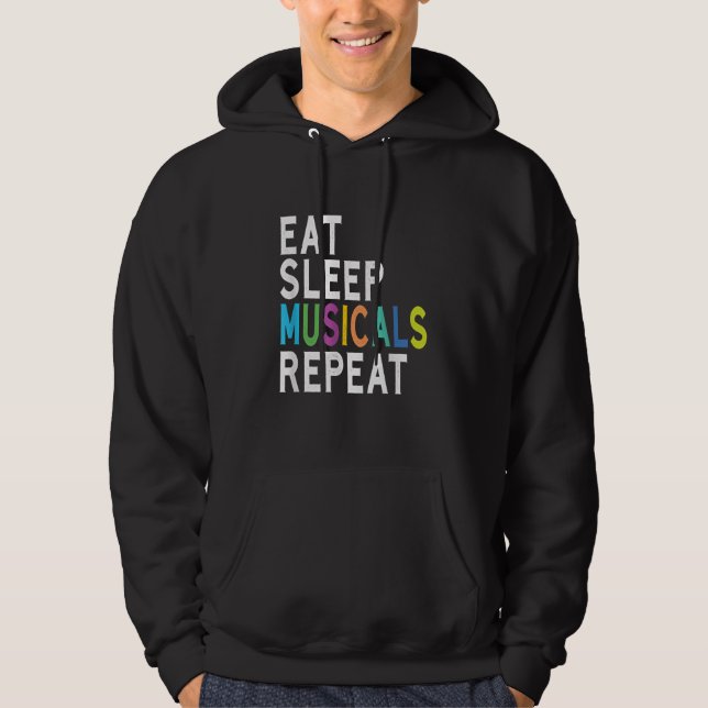 Veste À Capuche Répéter les comédies musicales du sommeil (Devant)