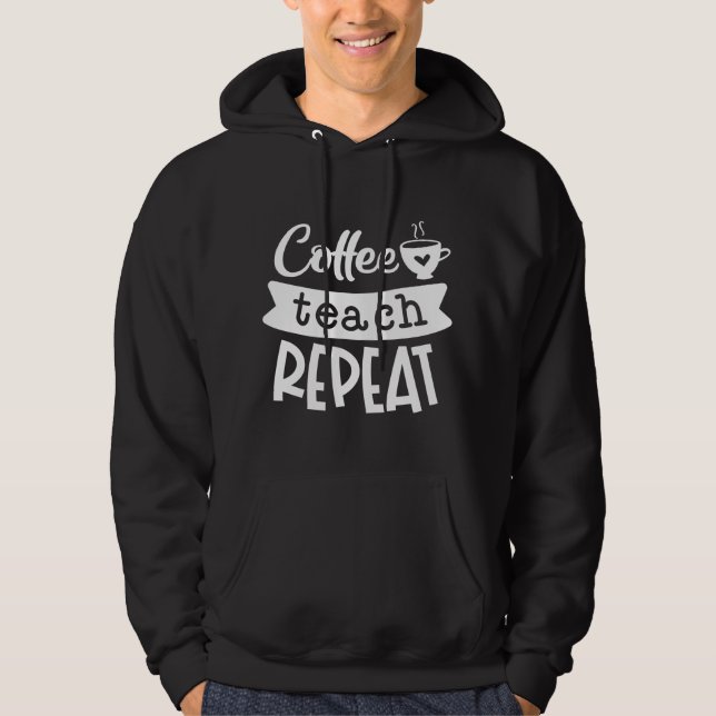 Veste À Capuche Répétition de l'enseignement du café (Devant)