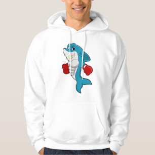 Veste À Capuche Requin en boîte avec gants de boxe