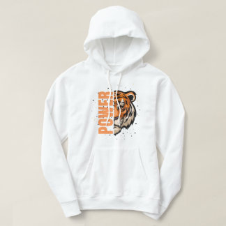 Veste À Capuche Ressentez le pouvoir - Tiger Gras Graphique qui ru