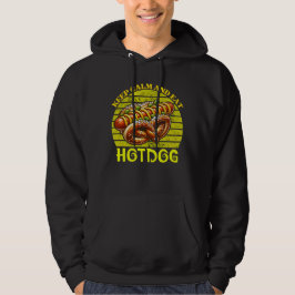 Veste À Capuche restez calme et mangez hotdog