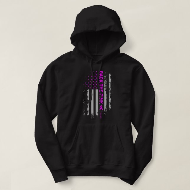 Veste À Capuche Retour rose Octobre Sensibilisation au cancer du s (Design devant)