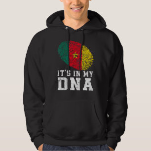 Veste À Capuche Retro C'est dans mon Adn Cameroun drapeau patrioti