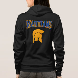 Veste À Capuche Retro College Blue Orange Martiens Varsity Sport