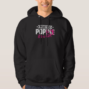Veste À Capuche Retro Fière Nouveau Pape C'est une fille Révéler l