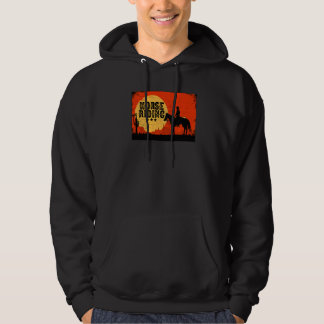 Veste À Capuche Retro Graphic Horse Lover Equestrian Rider Horses 