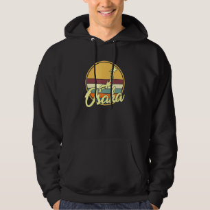 Veste À Capuche Retro Sun Japonais île et Osaka